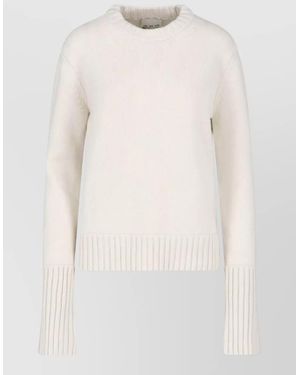 Sa Su Phi Cashmere Crewneck Sweatshirt - White