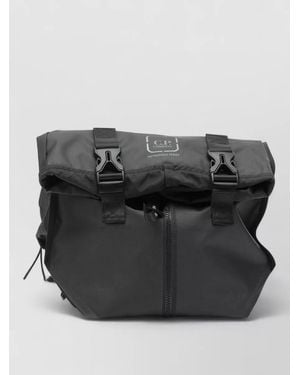 C.P. Company Metropolis Rubber Reps Transformable Belt Bag - Black