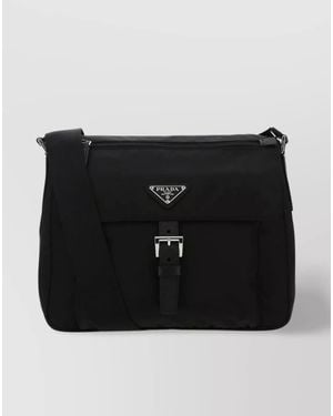 Prada Crossbody Bag Nylon Adjustable Strap - Black