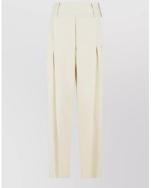 Sportmax Wide-Leg Trousers - Natural