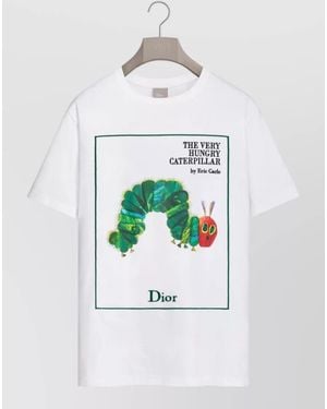 Dior Graphic Crew Neck Short Sleeve Shirt - White