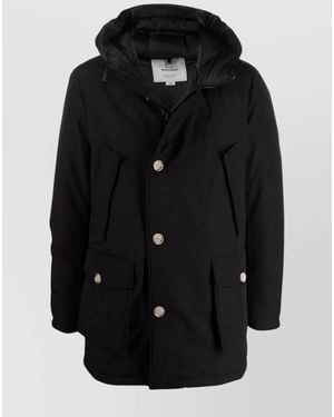 Woolrich Down Hooded Parka - Black
