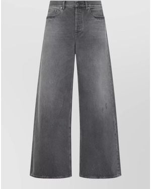 Golden Goose Denim Wide-Leg Jeans - Grey