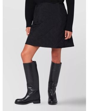 Jil Sander Quilted Mini Skirt - Black