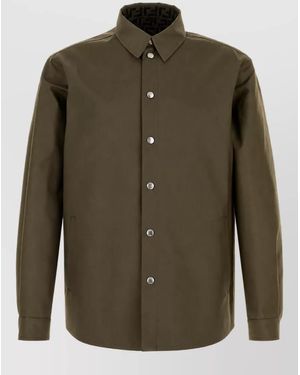 Fendi Polyester Overshirt - Green