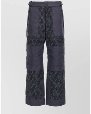 Fendi Wide-Leg Ski Trousers - Blue