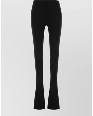 Gucci Flared Straight Trousers Nylon Silk Blend - Black