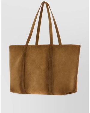 Jil Sander Suede Tote Bag - Brown