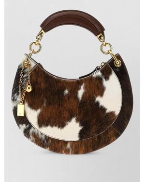 Chloé Na Leather Clutch Bag - Brown