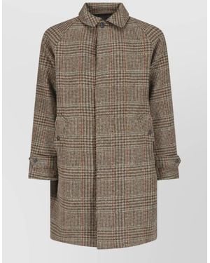 Polo Ralph Lauren Wool Single Breasted Coat - Multicolour