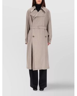 Lemaire Tailored Coat Belted - Natural