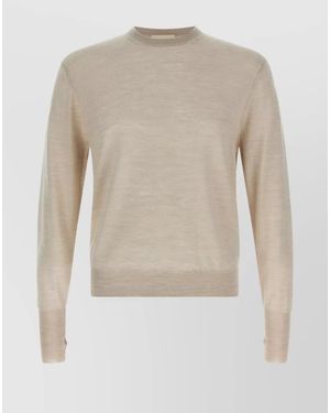 Ma'ry'ya Wool And Silk Jumper - White