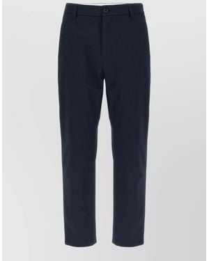 Department 5 Cropped Straight-Leg Trousers - Blue