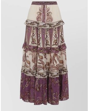 FARM Rio Delicate Ainika Paisley High Waist Maxi Skirt - Multicolour