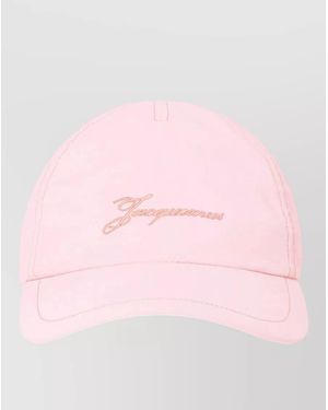 Jacquemus Embroidered Logo Baseball Cap - Pink