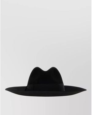 Borsalino Felt Fedora Hat - Black