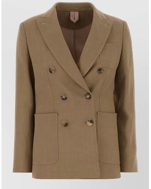 Max Mara Hamp Gel Tailored Blazer Structured Shoulders - Green