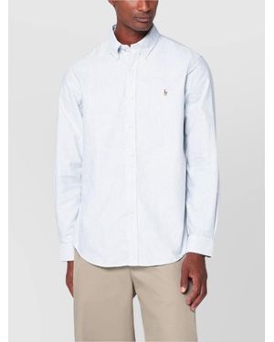Polo Ralph Lauren Striped Shirt Custom Fit Collar - White