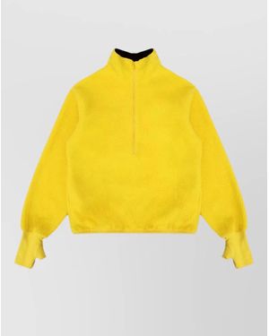 Entire studios Fleece Half Zip Sweatshirt - Yellow