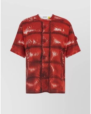 Moncler Genius Cotton Short-Sleeve T-Shirt - Red