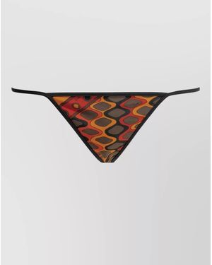 PUCCI Vivara Bikini Briefs Bold Pattern Design - Brown