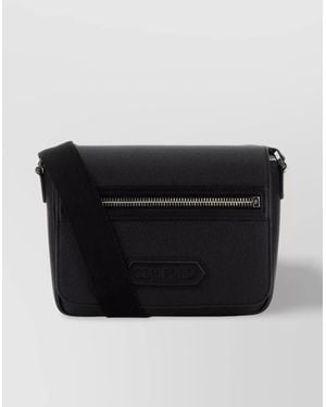 Tom Ford Leather Small Crossbody Bag - Black