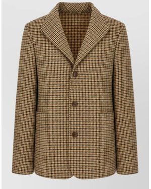 Fortela Wool Single Breasted Coat - Green