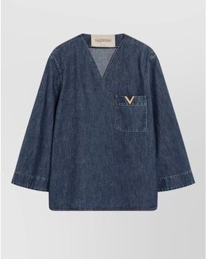 Valentino Garavani Denim Shirt - Blue