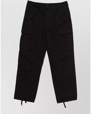 Stussy Utility Shorts Straight Cut Adjustable Waist - Black