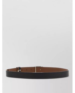 Fendi Leather Reversible Belt - White