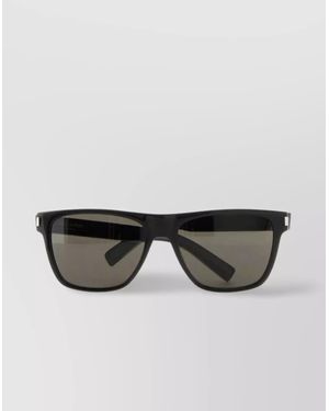 Saint Laurent Rectangular Frame Sunglasses Metal Temples - Multicolor