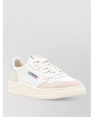 Autry Leather Low-Top Sneakers - Natural