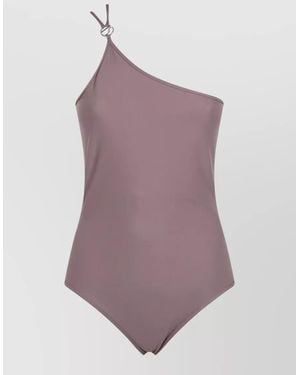 Coperni One-Shoulder Swimsuit - Purple