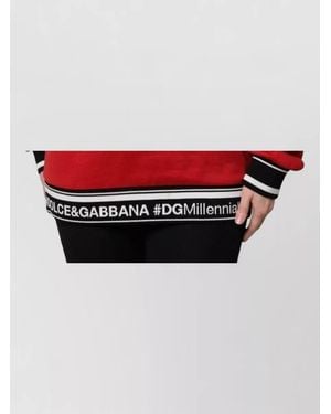 Dolce & Gabbana Cotton Queen Is Love Pullover Jumper - Red