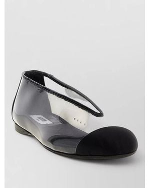 Moschino Pvc Ballet Flats Round Toe Design - Multicolor