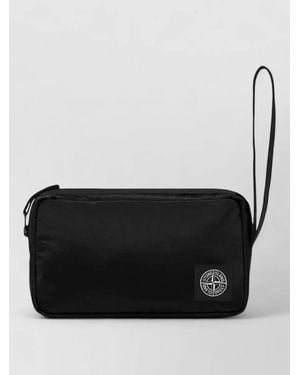 Stone Island Coated Nylon Clutch Bag - Black