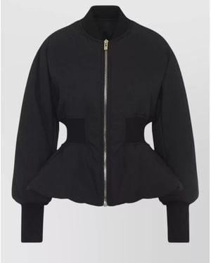 Alaïa Peplum Jacket - Blue