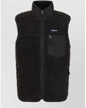 Patagonia Fleece Sleeveless Vest - Black
