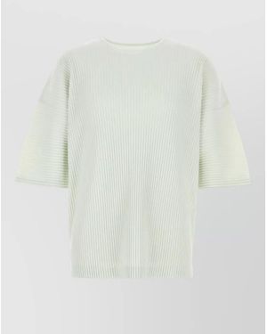 Homme Plissé Issey Miyake Pleated T-Shirt - White