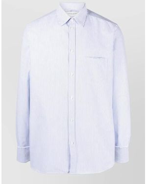 Golden Goose Striped Cotton Shirt - Blue