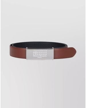 Maison Margiela Leather Reversible Belt - Multicolour