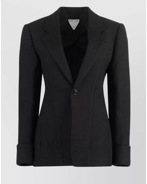Bottega Veneta Structured Single-Breasted Blazer - Black