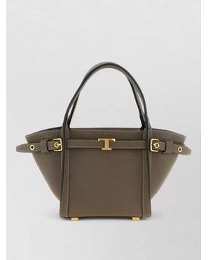 Tod's Tim Mini Shoulder Shopping Bag - Metallic