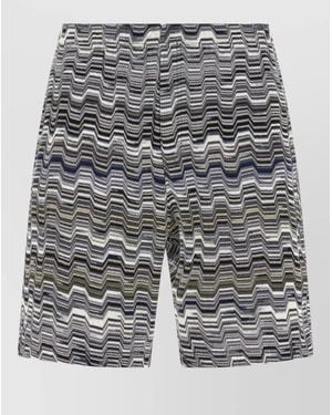 Missoni Printed Tailored Bermuda Shorts - Grey