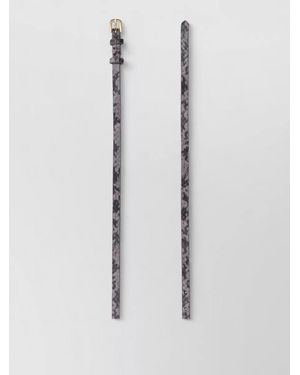 Dries Van Noten Leather Belt - White