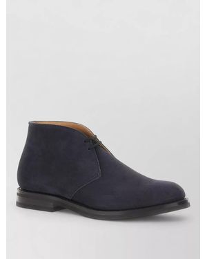 Church's Suede Ankle Boots Round Toe Design - Blue