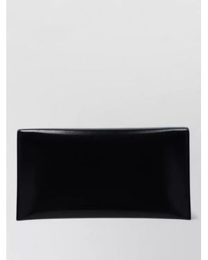 Jil Sander Shoulder Bag Detachable Strap Glossy Hardware - Black