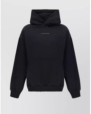 Black balenciaga hoodie with pink writing best sale