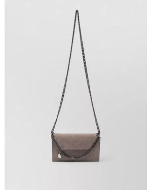 Stella McCartney Falabella Chain Shoulder Envelope Wallet Bag - White