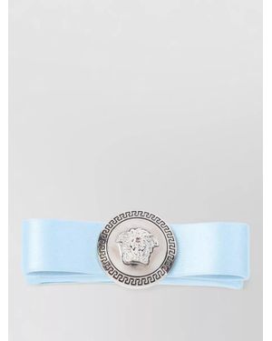 Versace Silk Hair Clip - White